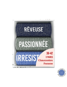 Coffret trio chaussettes paillettes REVEUSE