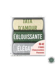 Coffret trio chaussettes paillettes TATA D'AMOUR