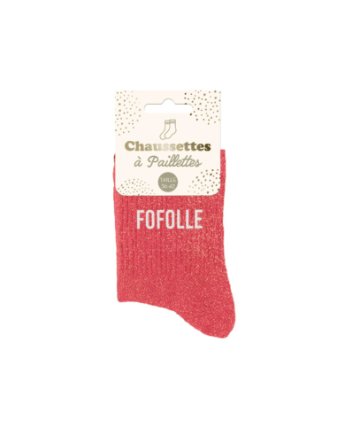 Chaussettes femme à paillettes FOFOLLE