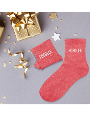 Chaussettes femme à paillettes FOFOLLE