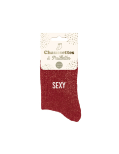 Chaussettes femme à paillettes SEXY