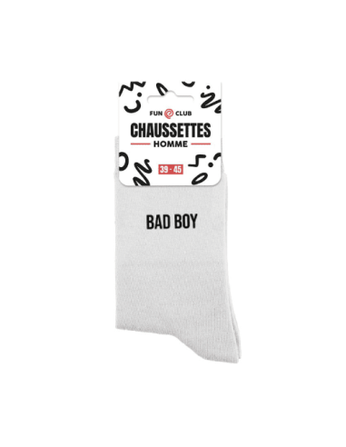 Chaussettes blanches BAD BOY Homme