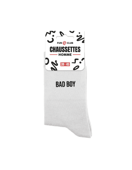 Chaussettes blanches BAD BOY Homme