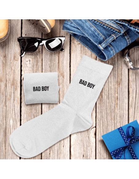 Chaussettes blanches BAD BOY Homme
