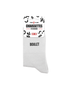 Chaussettes blanches BOULET Homme