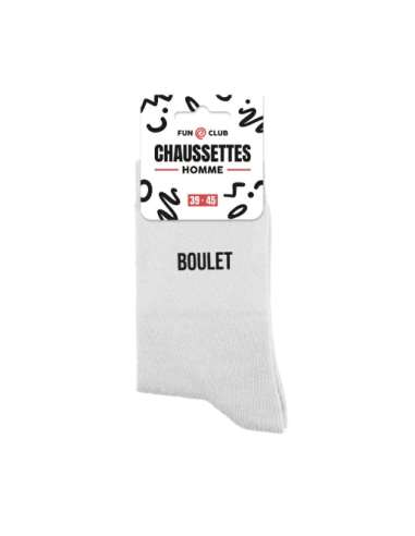Chaussettes blanches BOULET Homme