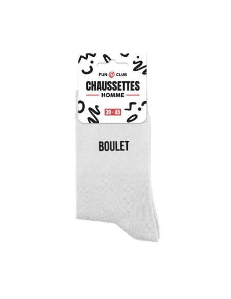 Chaussettes blanches BOULET Homme