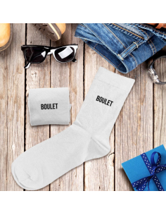 Chaussettes blanches BOULET Homme 2