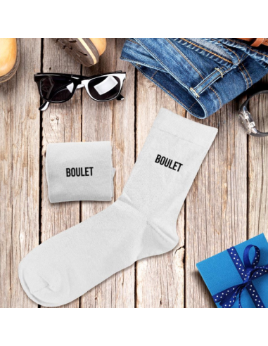 Chaussettes blanches BOULET Homme