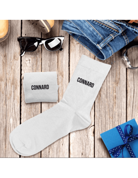 Chaussettes blanches CONNARD Homme