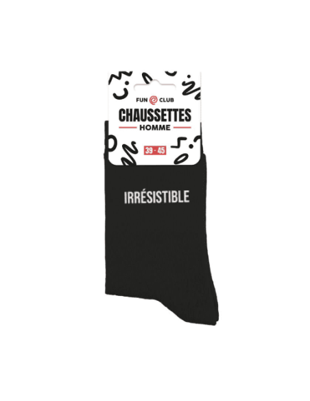 Chaussettes noires IRRESISTIBLE Homme