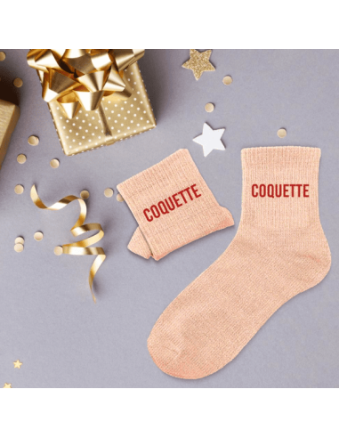 Chaussettes femme à paillettes COQUETTE
