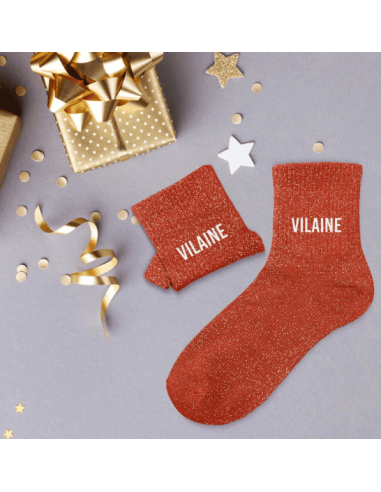 Chaussettes femme à paillettes VILAINE