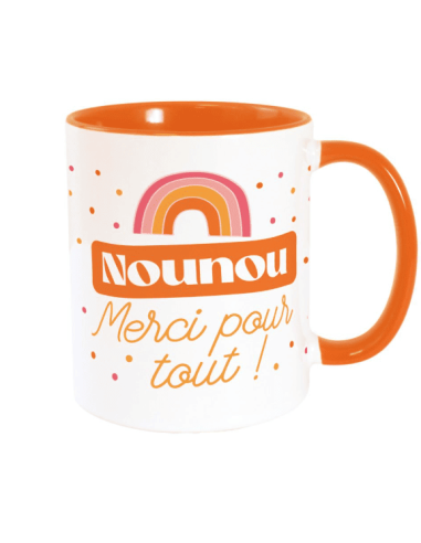 MUG orange NOUNOU MERCI