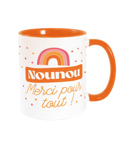 MUG orange NOUNOU MERCI