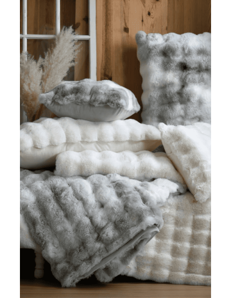 COUSSIN Nebraska perle 50 x 80 cm