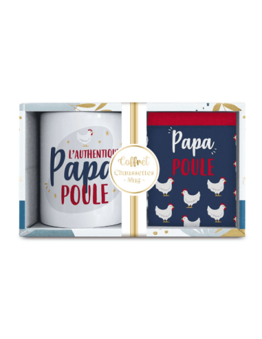 Coffret mug chaussettes PAPA POULE
