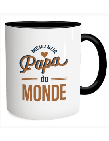 MUG noir Meilleur papa du monde