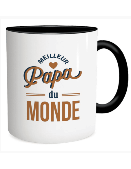 MUG noir Meilleur papa du monde