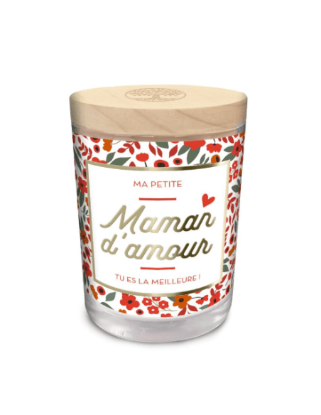BOUGIE verre "Maman d'amour"