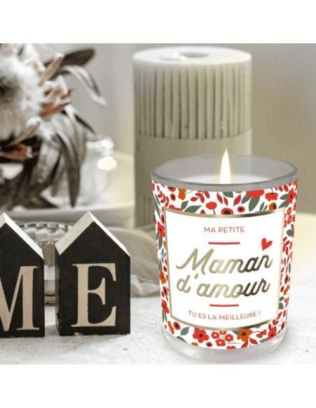 BOUGIE verre "Maman d'amour"