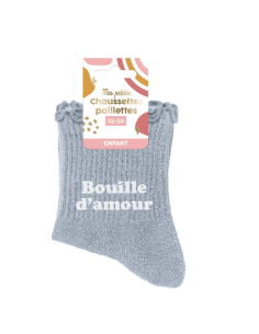 Chaussettes paillette enfant BOUILLE D'AMOUR 3-6 ans