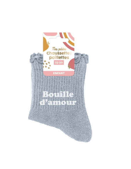 Chaussettes paillette enfant BOUILLE D'AMOUR 3-6 ans