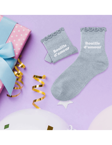 Chaussettes paillette enfant BOUILLE D'AMOUR 3-6 ans