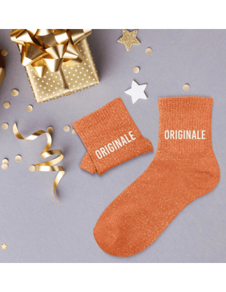 Chaussettes femme à paillettes ORIGINALE