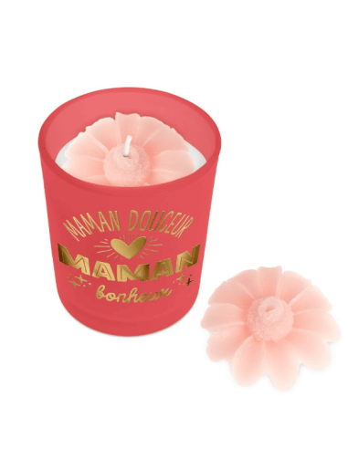 BOUGIE affective rouge maman douceur…bonheur