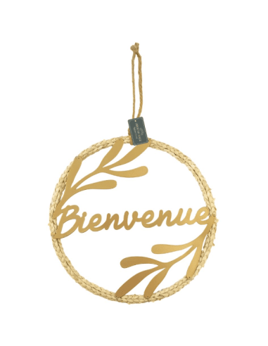 Déco murale rond bienvenue