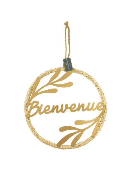 Déco murale rond bienvenue