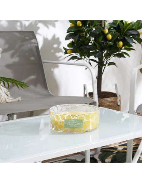 BOUGIE parfumée citronnelle 4 mèches D19cm