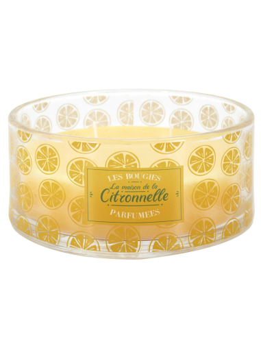 copy of BOUGIE parfumée citronnelle 4 mèches D19cm