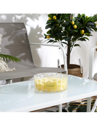 BOUGIE parfumée citronnelle 4 mèches D19cm