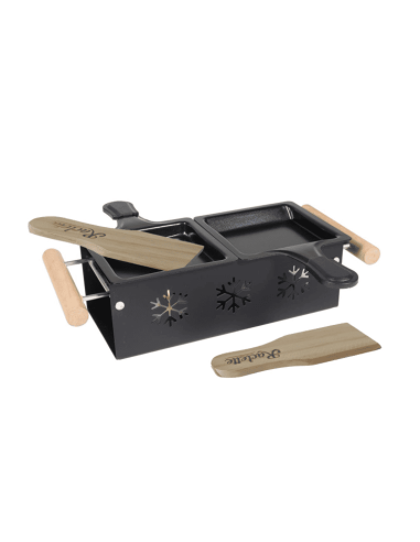 Service à raclette double décor FLOCONS