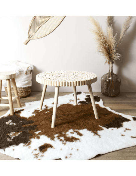 Table basse en rondin D60 cm