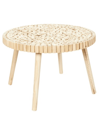 Table basse en rondin D60 cm