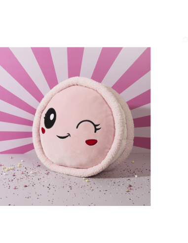 PELUCHE macaron rose Kawaii D36 cm