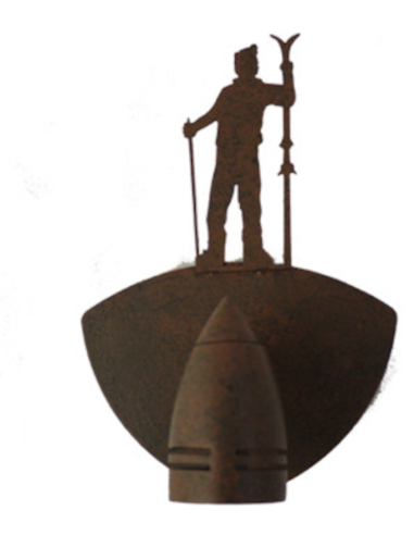 Spot 1 lampe SKIEUR DEBOUT avec interrupteur