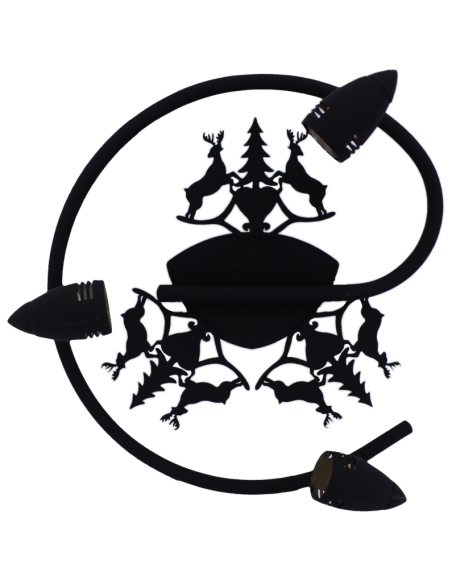 Plafonnier 3 spots motif et coloris aux choix