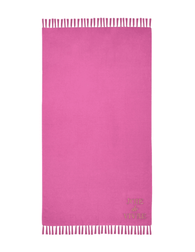 FOUTA Dolcevita de plage Fuchsia 90 x 180 cm