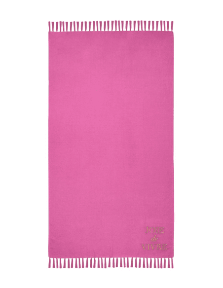 FOUTA Dolcevita de plage Fuchsia 90 x 180 cm