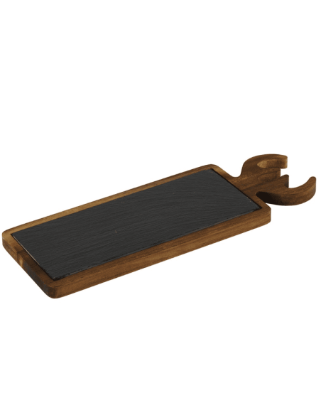 Planche en Acacia avec cornes de CERF