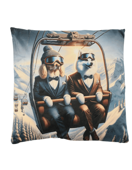 copy of Coussin déhoussable CHIEN SKIEUR 45 x 45 cm