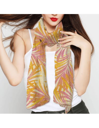 Foulard TROPICAL à paillettes