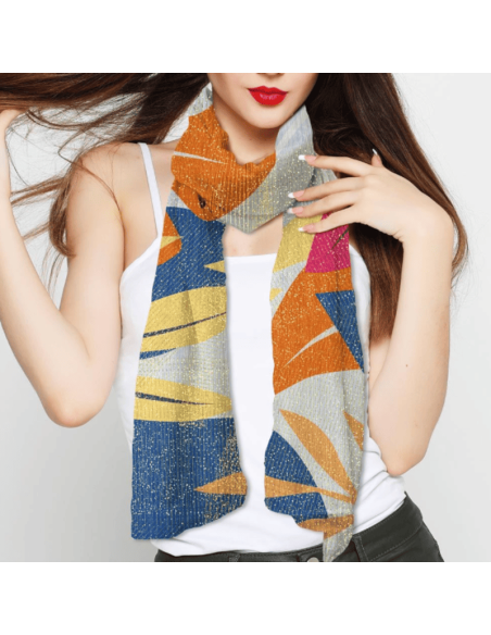 Foulard FEUILLAGE à paillettes