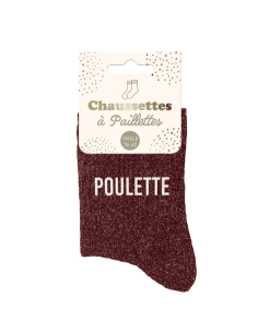 Chaussettes femme à paillettes POULETTE
