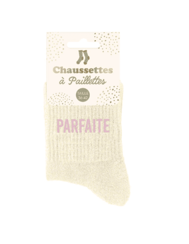 Chaussettes femme à paillettes PARFAITE