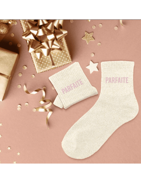 Chaussettes femme à paillettes PARFAITE